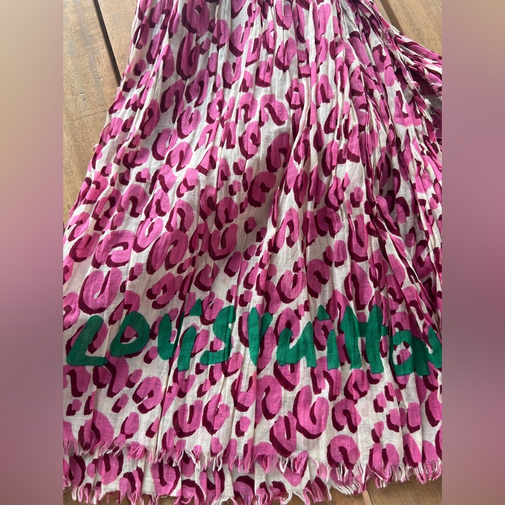 LV Stephen Sprouse Pink Leopard Scarf